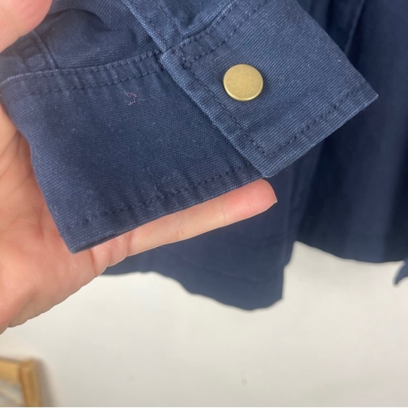 Old Navy Navy Blue Drawstring Waist Pea Coat EUC Size S - Picture 4 of 5